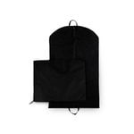 Black Small Zip Cover - Non-Woven Garment Bag + Side Zip and Handles: 63cm x 116cm - Carton of 100