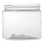 Clear 400ml (89mm neck) PET Boston Round Jar