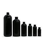 Black PET Round Bottles (410 neck)