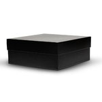 Midnight MATTE Medium Gift Box: 220mm (W) x 220mm (L) x 90mm (D) + 40mm LID - Carton of 20