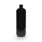 Black 500ml PET Boston Round Bottle