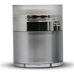 50ml Silver with Chrome Airless Jar (with cap)