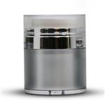 30ml Silver with Chrome Airless Jar (with cap)