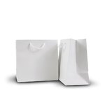 Ice MATTE Junior: WHITE ROPE HANDLE 21.5cm (W) x 21.5cm (H) + 11.5cm (G) - Carton of 100