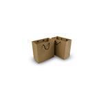 Junior Deluxe Brown Kraft Paper Bag with Rope Handles