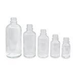 Clear Boston Round Tamper-Evident Glass Bottles