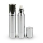 100ml Brushed Aluminium Airless Spray Bottle (with cap)