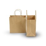 Zodiac: Brown Kraft Bag - 21.5cm (W) x 21.5cm (H) + 11.5cm (G) - Carton of 250