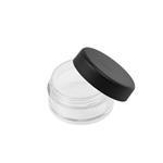 3g Make-Up Jar with Lid Matte Black and Sifter (U-10)