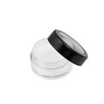 3g Make-Up Jar with Lid Shiny Black Rim and Sifter (U-10)