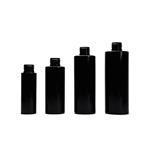 Black PET Square Shoulder Bottles (410 neck)