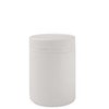 600ml Jar White with White Tamper-evident Lid