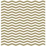Gloss Wrapping Paper - Gold Zig Zag - 50cm X 60m