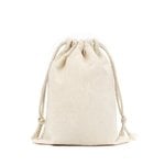 Natural Cotton Drawstring Bag: Small - 200mm (W) x 300mm (H) - Carton of 100