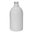 White Gloss Boston 250ml Round Glass Bottle (24/410 neck)