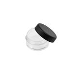 1g Make-Up Jar with Lid Matte Black and Sifter (U-5)