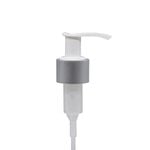 Lotion Pump Matt Silver 24mm (410 neck) Twist Lock