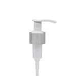 Lotion Pump Shiny Silver 24mm (410 neck) Twist Lock