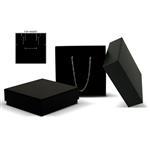 Madison Midnight Jewellery Box + Black Insert: 100mm (W) x 100mm (L) x 40mm (D) - Carton of 25