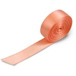 10mm Peach Double Sided Satin Ribbon - 50m Roll