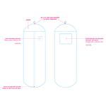 White Bridal Dress Bag 690mm (W) x 1800mm (H) - Carton of 30