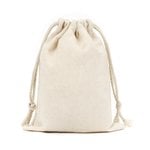 Natural Cotton Drawstring Bag: Medium - 250mm (W) x 350mm (H) - Carton of 100