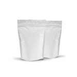 150g Matte White Stand Up Pouch 100 per Carton