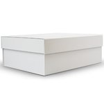 Ice MATTE Medium Hamper Gift Box: 350mm (W) x 270mm (L) x 125mm (D) + 50mm LID - Carton of 20