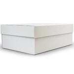 Ice MATTE Large Hamper Gift Box: 400mm (W) x 300mm (L) x 150mm (D) + 50mm LID -Carton of 20