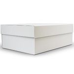 Ice MATTE Large Hamper Gift Box: 400mm (W) x 300mm (L) x 150mm (D) + 50mm LID -Carton of 20