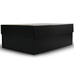 Midnight MATTE Large Hamper Gift Box: 400mm (W) x 300mm (L) x 150mm (D) + 50mm LID - Carton of 20