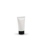 100 ml SHORT White Pre-sealed Tube with BLACK Flip Top Cap