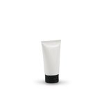 100 ml SHORT White Pre-sealed Tube with BLACK Flip Top Cap