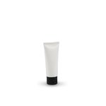 50 ml White Pre-sealed Tube with BLACK Flip Top Cap