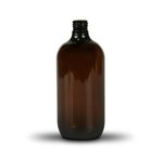 Amber 500ml PET SHORT Boston Round Bottle