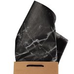 Black Marble Tissue Paper: Large - 200 Sheets