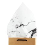 White Marble Tissue Paper: Large - 200 Sheets