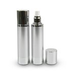 45ml Brushed Aluminium Airless Spray Bottle (with cap)