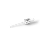 Eye Dropper 18mm (to suit 50ml T/E Bottle) Shiny Silver