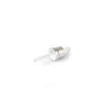 Eye Dropper 18mm (to suit 15ml T/E Bottle) Matte Silver