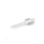 Eye Dropper 18mm (to suit 50ml T/E Bottle) Matte Silver