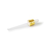 Eye Dropper 18mm (to suit 100ml T/E Bottle) Shiny Gold