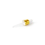 Eye Dropper 18mm (to suit 30ml T/E Bottle) Shiny Gold