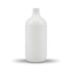 White 500ml PET SHORT Boston Round Bottle
