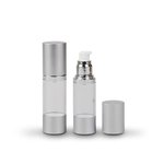 30ml Clear with Silver Airless Serum Bottle (with cap)