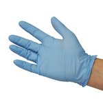 Blue Large Powder Free Nitrile Glove Set - 100pcs