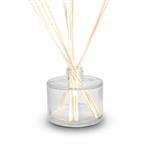 Clear 200ml Round Glass Reed Diffuser Bottle with Plug