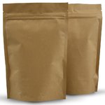 500g Brown Kraft Stand Up Pouch 100 per Carton