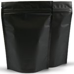 500g Matte Black Stand Up Pouch 100 per Carton