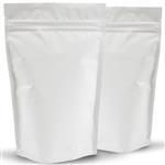 500g Gloss White Stand Up Pouch